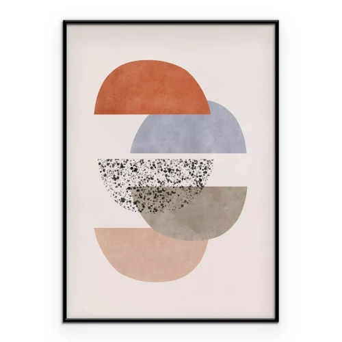 Poster Geometrische Formen in minimalistischer Konzeption