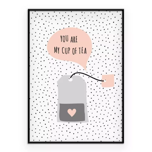 Poster Tee mit einer niedlichen Aufschrift