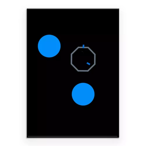 Poster Aufschrift „Kaffee und Zigaretten“ mit Schachbrettmuster