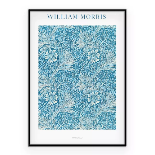 Poster Pflanzendekoration mit Blumen im Stil von William Morris