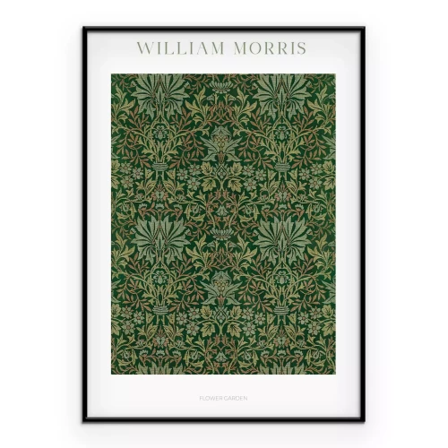 Poster Pflanzenornament im Stil von William Morris