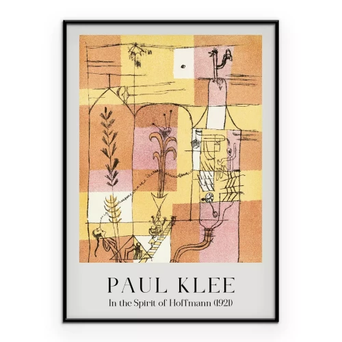 Poster Abstraktion im Stil von Paul Klee Im Geiste Hoffmanns