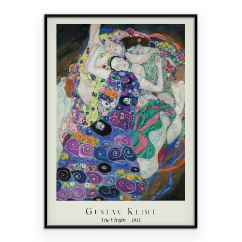 Poster Die Jungfrau Reproduktion von Gustav Klimt