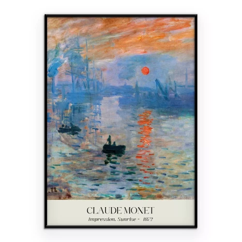 Poster Impression, Sonnenaufgang von Claude Monet