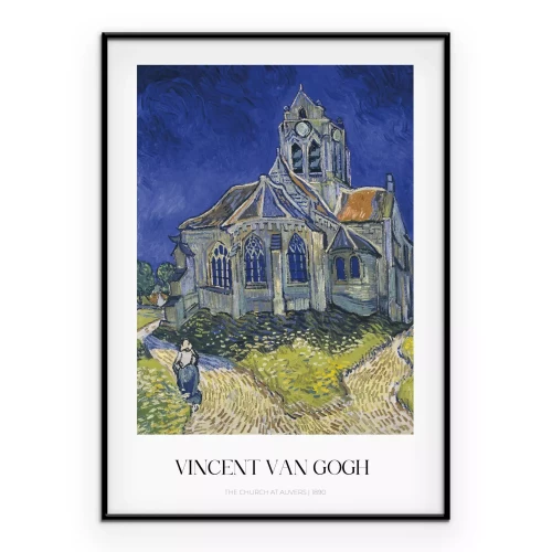 Poster Vincent van Gogh Die Kirche in Auvers