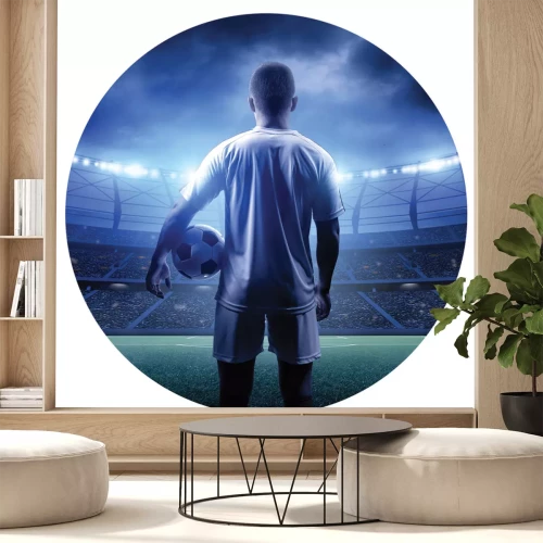 Sticker Ein Fußballspieler in einem Fußballstadion