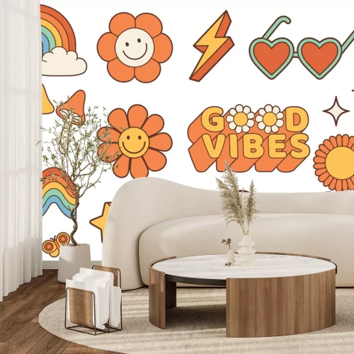 Sticker Retro-Hipster-Symbole