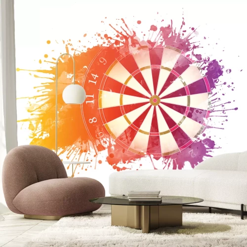 Sticker Aquarell-Dartscheibe