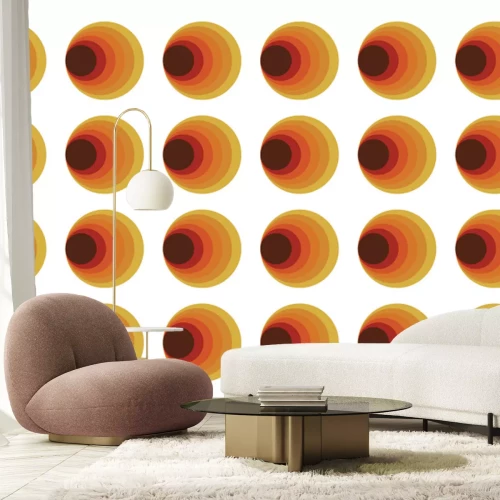 Sticker Abstrakte Formen im Retro-Stil