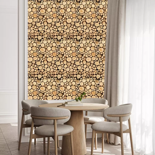 Tapete Rustikales Baumstammmuster