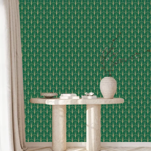 Tapete Elegantes Muster mit Fächern