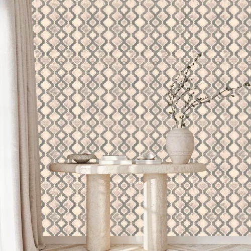 Tapete Dekorative Formen auf Beton