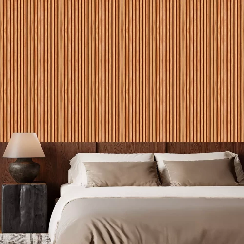 Tapete Braune Wandpaneele