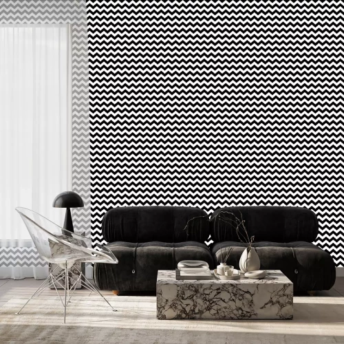 Tapete Grafisches Zickzackmuster