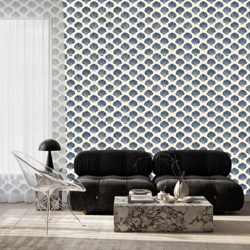 Tapete Meeresmotiv mit Muscheln