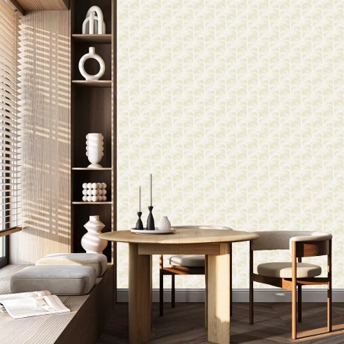 Tapete Minimalistische pastellfarbene Palmen