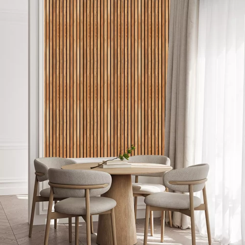 Tapete Wandpaneel aus Holzlatten
