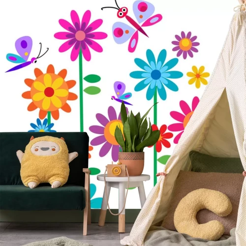 Sticker Bestäubung von Blumen