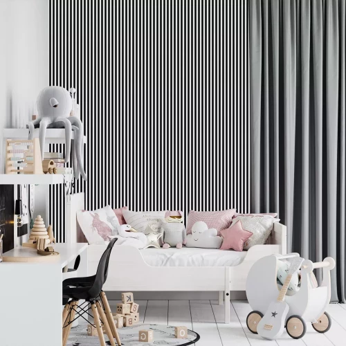 Tapete Monochrome Streifen