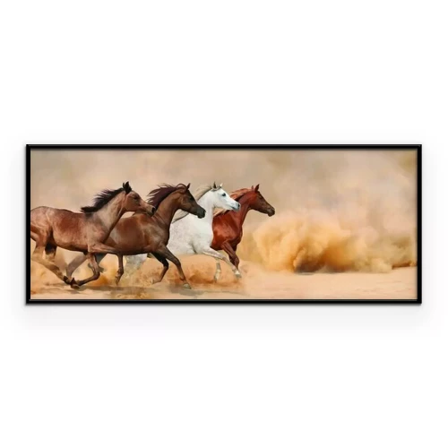 Poster Pferde galoppieren über den Sand