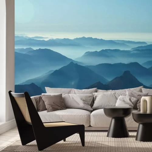 Fototapete Entfernte Berggipfel