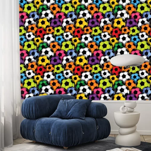 Tapete Fußball nahtlose Textur