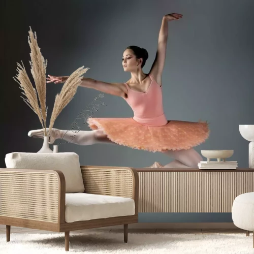 Fototapete Balletttänzerin im Sprung