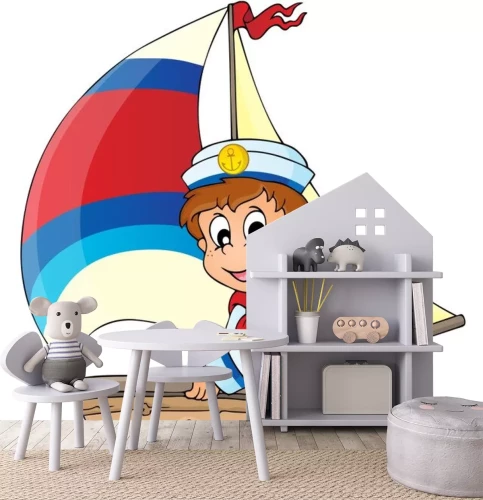 Sticker Bild mit Seemann Thema 3