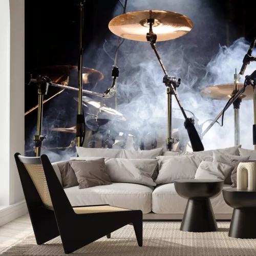 Sticker Schlaginstrumente in Rauchschwaden Fotografie