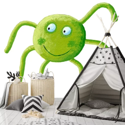 Sticker Nette grüne Spinne