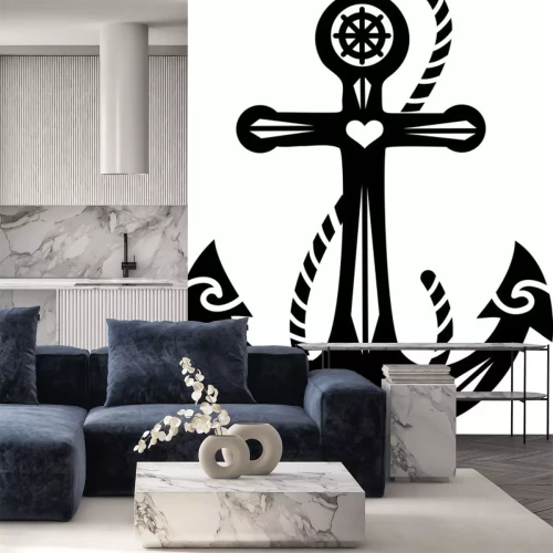 Sticker Anker Steuerrad - Symbol Hoffnung & Glaube