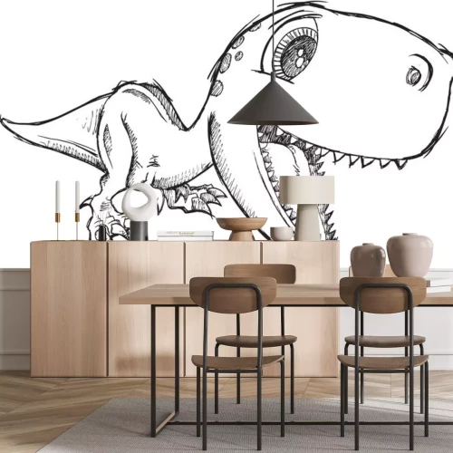 Sticker Skizze vom Tyrannosaurus