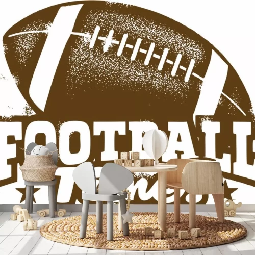 Sticker American Football mit Aufschrift