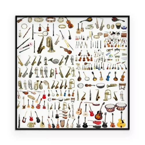 Poster Musikinstrumente verschiedener Art