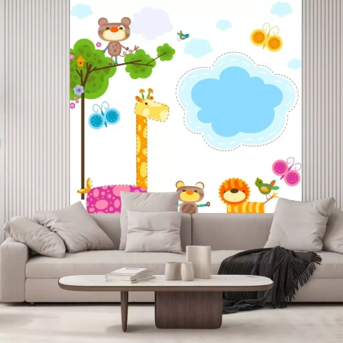 Sticker Tiere Hintergrund