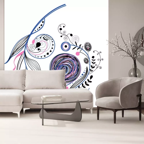 Sticker dekorativen Zweig