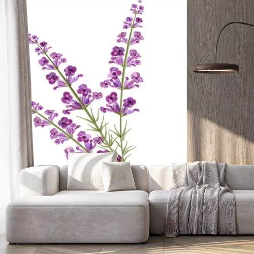 Sticker Lavendelblüte in drei Zweigen