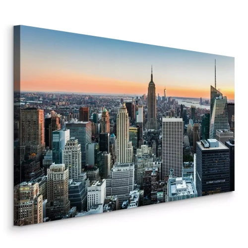 Bild New Yorker Wolkenkratzer bei Sonnenuntergang