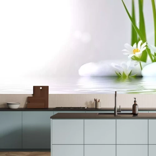 Sticker Blüten am Ufer