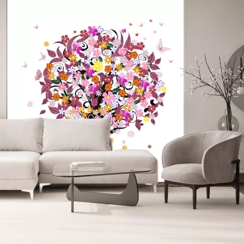 Sticker Festliche romantische Baum