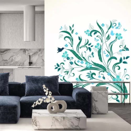 Sticker floralen Ornament für Ihren Entwurf