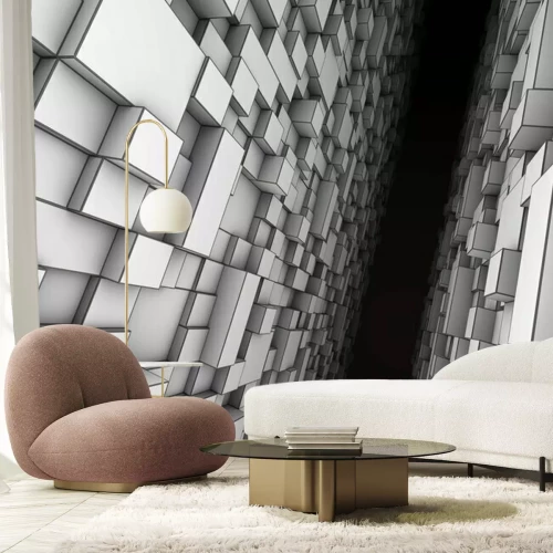 Fototapete Abstrakter Tunnel im minimalistischen Stil