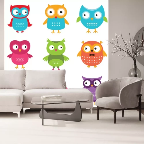 Sticker Eulen eingestellt