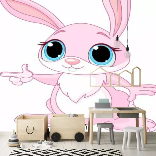 Sticker Pointing Hase