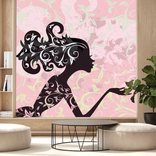 Sticker Glamour Mädchen Haarschmuck