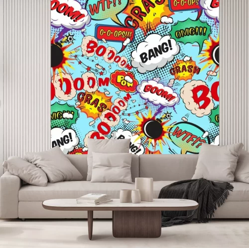 Sticker Nahtlose Muster Comic-Sprechblasen