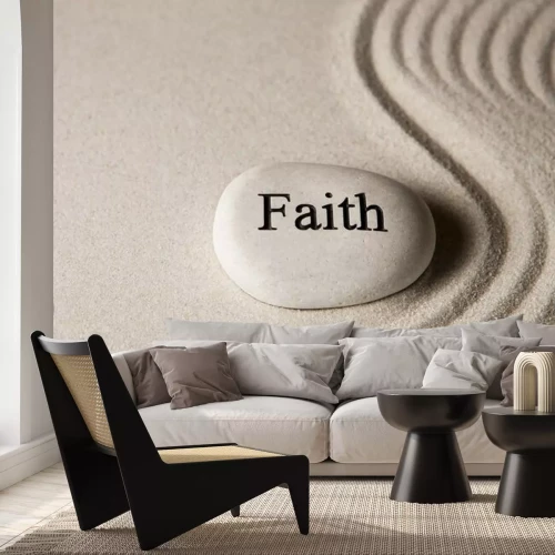 Sticker Glaube Stein