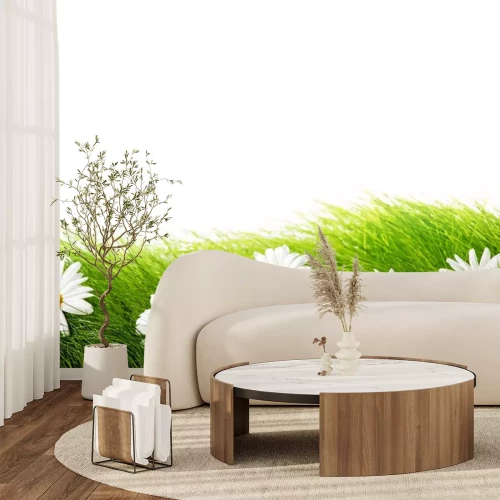 Sticker Feldblumen auf Gras