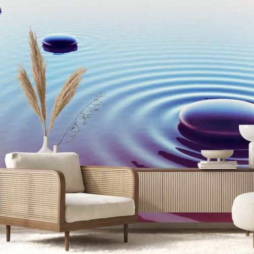 Sticker Steine ​​in einem Wasserbad