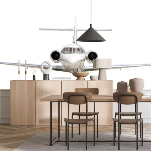 Sticker Geschäftsflugzeug, isoliert auf weiss